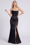 Black Strapless Mermaid Evening Dress