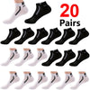 30 Pairs Color-Block Ankle Socks