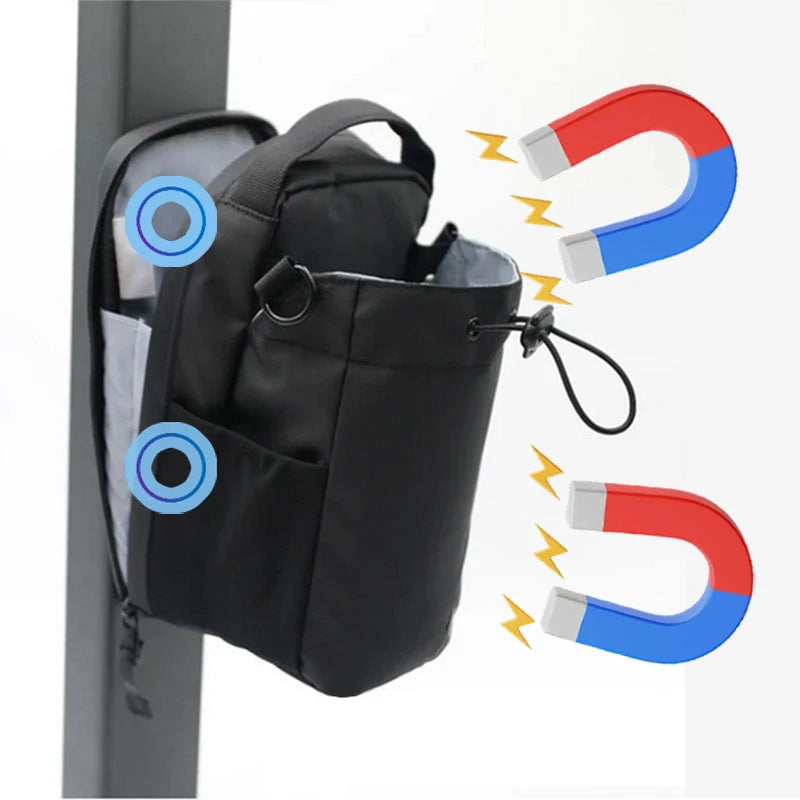 Magnetic Gym Carrier attaching to metal surface