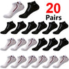 30 Pairs Men's Color-Block Ankle Socks