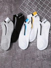 30 Pairs Men's Color-Block Ankle Socks