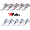 30 Pairs Men's Color-Block Ankle Socks