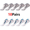 30 Pairs Color-Block Ankle Socks