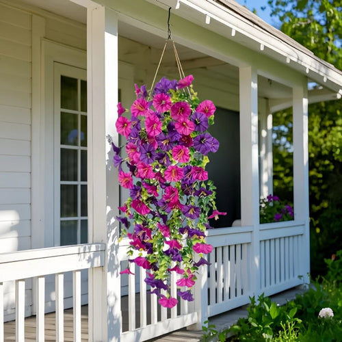 Artificial Hanging Flower Duo