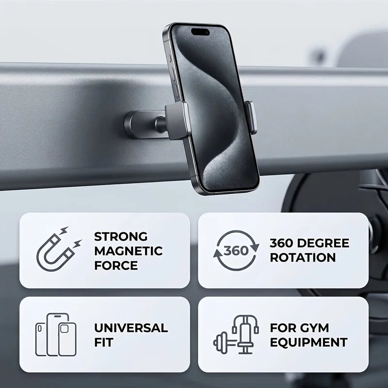 Magnetic Phone Clamp 90-degree adjustable hinge