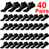 30 Pairs Men's Color-Block Ankle Socks