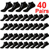 30 Pairs Color-Block Ankle Socks