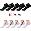 30 Pairs Men's Color-Block Ankle Socks