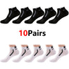 30 Pairs Men's Color-Block Ankle Socks