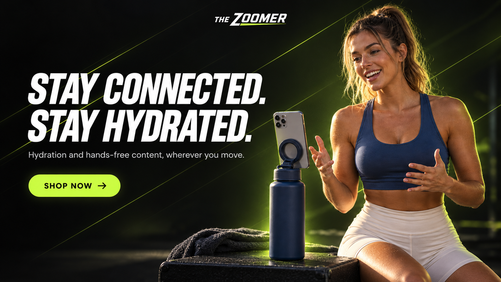 The Zoomer — Stay Connected. Stay Hydrated. Shop now.